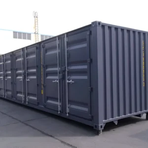 Conteneur de stockage 40 pieds avec 8 portes