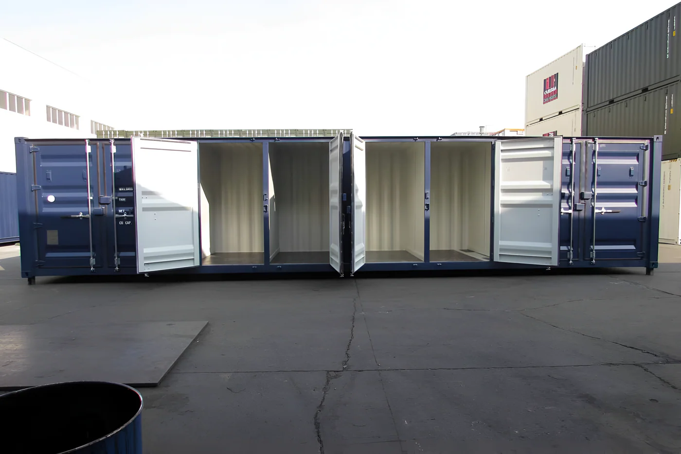 Conteneur de stockage 40 pieds avec 8 portes – Image 6