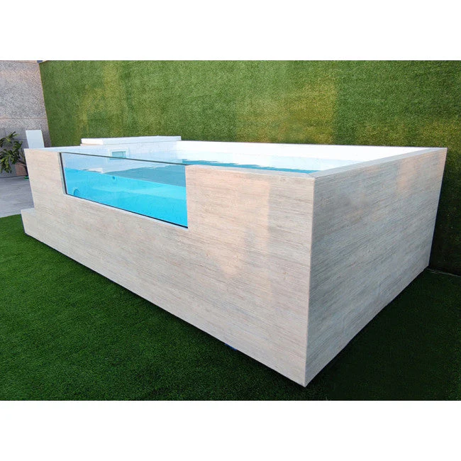 Piscine hors-sol en acier rigide ILU PRO 230