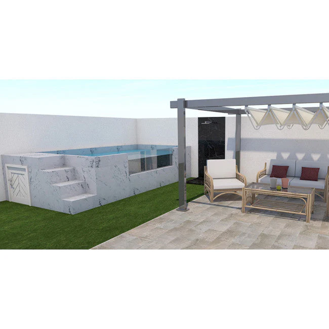 Piscine hors-sol en acier rigide ILU PRO 230 – Image 6