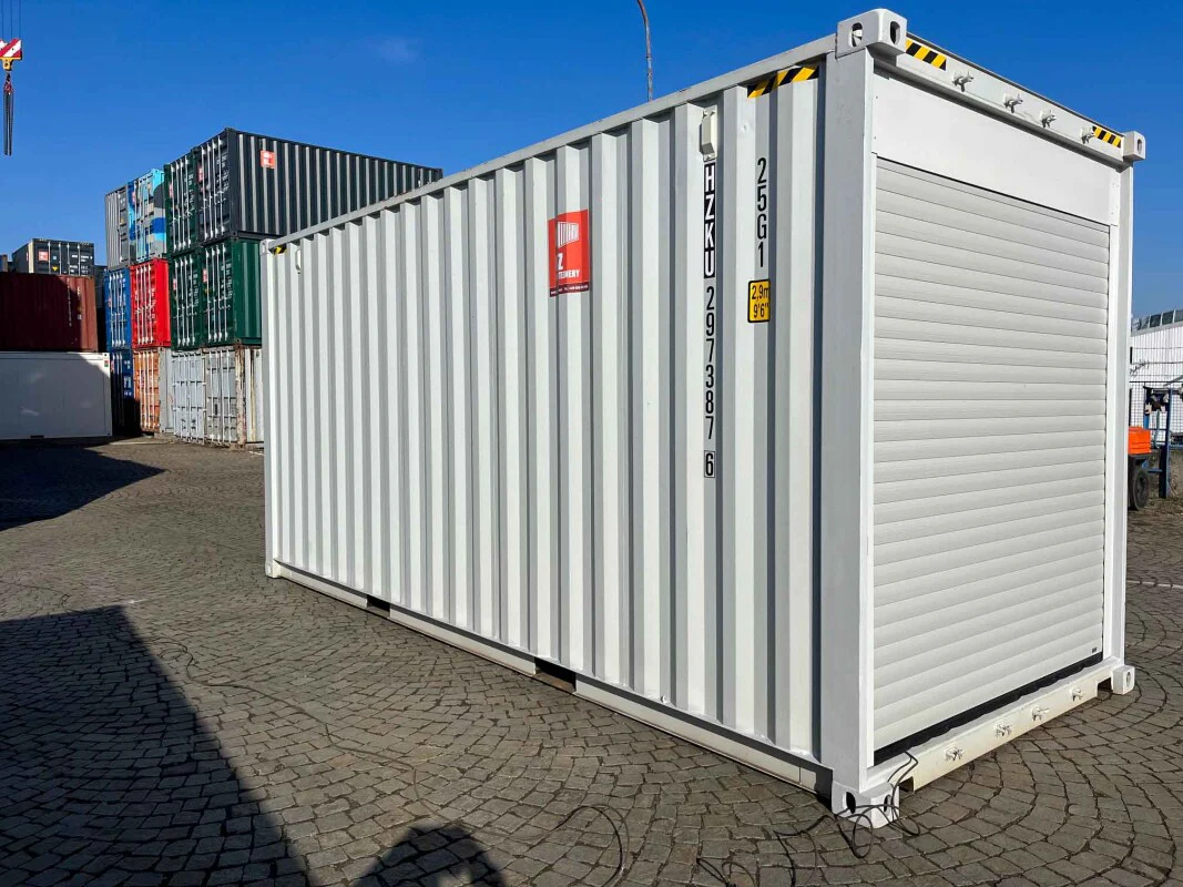 Conteneur HC 20 pieds avec portes enroulables