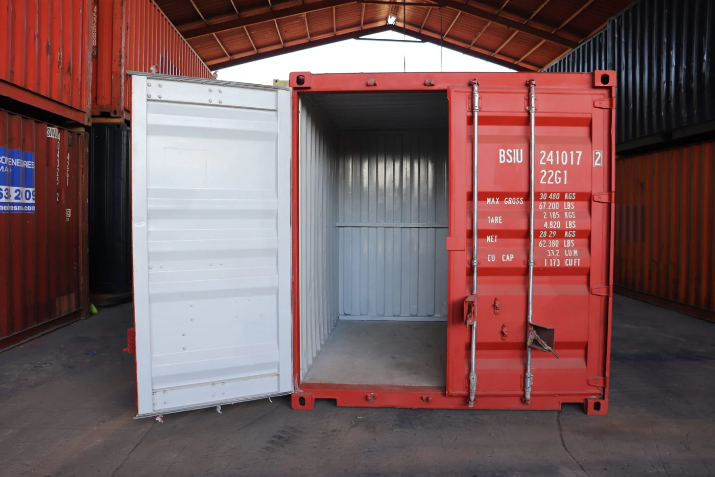 Conteneur rouge neuf 10 pieds – Image 4