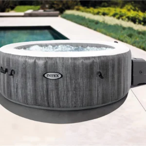 Intex PureSpa Deluxe bois gris – 63″ x 21″