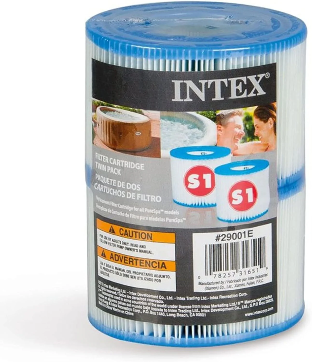 Intex PureSpa Deluxe bois gris – 63″ x 21″ – Image 4