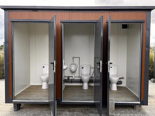 Conteneur sanitaire type pavillon avec cabine triple – Image 4